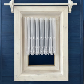 Záclony v metráži vyšívané - exclusiv 163450 biela 45,65cm Záclony v metráži vyšívané - exclusiv 163450 biela 45,65cm