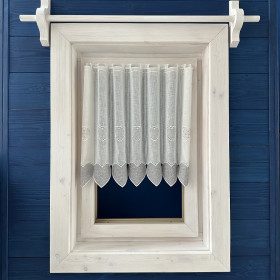 Záclony v metráži vyšívané - exclusiv 245620 biela 45,65cm Záclony v metráži vyšívané - exclusiv 245620 biela 45,65cm