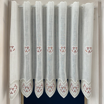 Záclony v metráži vyšívané - exclusiv 246134 45,65cm