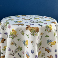 Teflonové obrusy veľkonočné 25/2 na bielom podklade