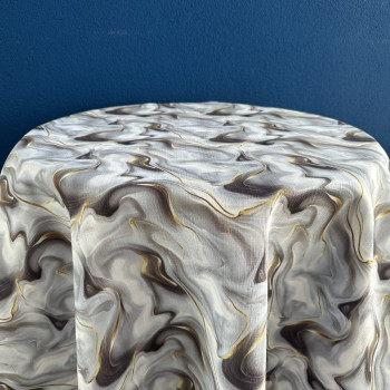 Teflonové vzorované obrusy  25/6 sivý