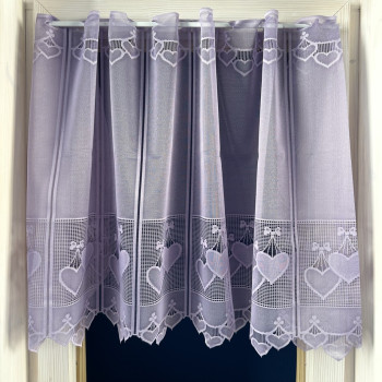 Záclony  v metráži žakarové 330870 levandulová 45,65,90cm
