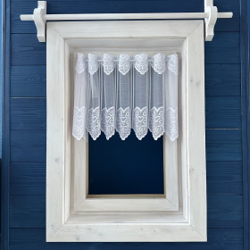 Záclony  v metráži žakarové 362450 biela 45,65,110cm