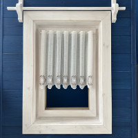 Záclony v metráži vyšívané - exclusiv 39967 R 45,65 cm hnedá