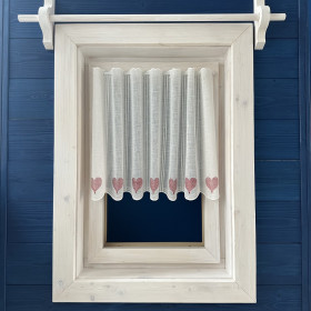 Záclony v metráži vyšívané - exclusiv 41531 R červená 65cm Záclony v metráži vyšívané - exclusiv 41531 R červená 65cm