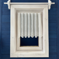 Záclony v metráži vyšívané - exclusiv 45131 biela 45,65cm Záclony v metráži vyšívané - exclusiv 45131 biela 45,65cm