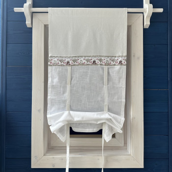 Záves dekoračný ARM 5627 pretkávaný striebornou niťou