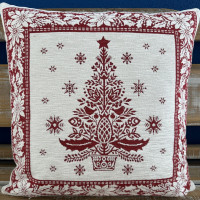 Gobelínové vankúše vianočné Chenille 1379 RJ so striebornou niťou Gobelínové vankúše vianočné Chenille 1379 RJ so striebornou niťou