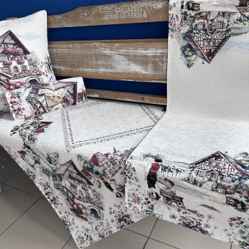 Gobelínové obrusy celoročné Chenille 1408