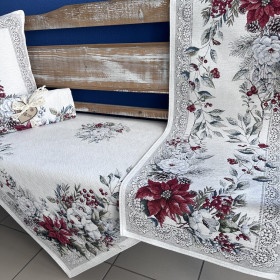 Gobelínové obrusy vianočné Chenille 1445 NA so striebornou niťou Gobelínové obrusy vianočné Chenille 1445 NA so striebornou niťou