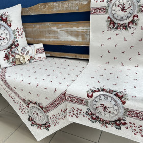 Gobelínové obrusy vianočné Chenille 4110 so striebornou niťou Gobelínové obrusy vianočné Chenille 4110 so striebornou niťou
