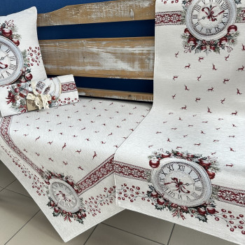 Gobelínové obrusy vianočné Chenille 4110 so striebornou niťou