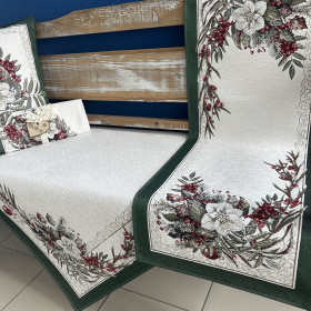 Gobelínové obrusy vianočné Chenille 4115 so striebornou niťou Gobelínové obrusy vianočné Chenille 4115 so striebornou niťou