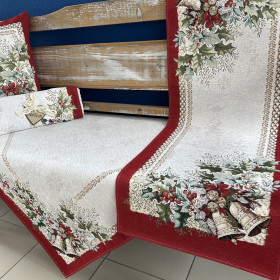 Gobelínové obrusy vianočné Chenille 4116 so zlatou niťou Gobelínové obrusy vianočné Chenille 4116 so zlatou niťou