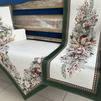 Gobelínové obrusy vianočné Chenille 4117 so zlatou niťou