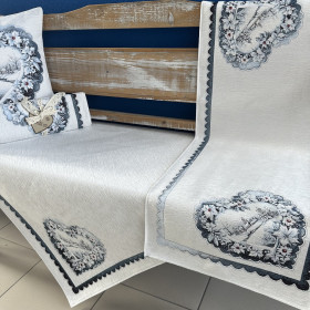 Gobelínové obrusy vianočné Chenille 6262 so striebornou niťou Gobelínové obrusy vianočné Chenille 6262 so striebornou niťou
