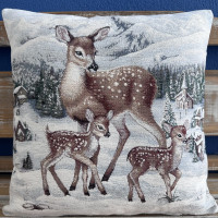 Gobelínové vankúše vianočné Chenille 6309 Gobelínové vankúše vianočné Chenille 6309