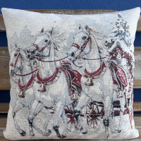 Gobelínové vankúše vianočné Chenille 6326 Gobelínové vankúše vianočné Chenille 6326
