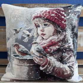 Gobelínové vankúše vianočné Chenille 6365