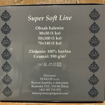 Bavlnené uteráky Super Soft Line - krémové darčekové balenie