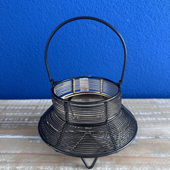 Dekorácia - kovový svietnik