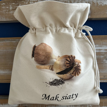 Bavlnené vrecúško - mak siaty