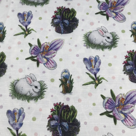 Teflonová tkanina veľkonočná 21/4 na béžovom podklade