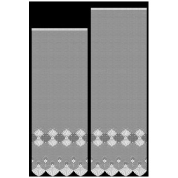 Záclony - metráž 607417 biela - 130,180cm