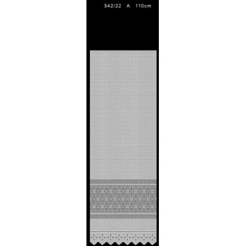 Záclony - metráž 607481 biela - 110cm