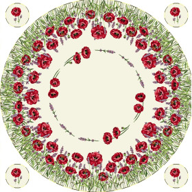 Gobelínové obrusy Chenille 932 - kruh 140cm