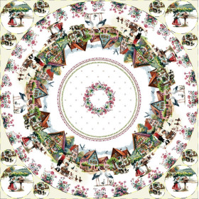 Gobelínové obrusy Chenille 1408 - kruh 140cm