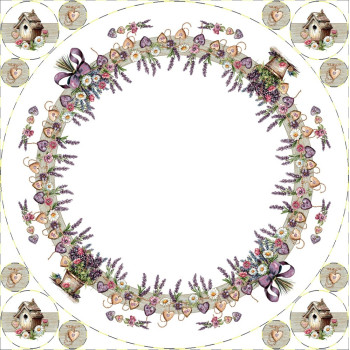 Obrusy gobelínové celoročné Chenille 1414 - kruh 140cm