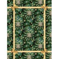 Gobelínové obrusy vianočné Chenille 1435 pretkávané zlatou niťou - 120x140cm Gobelínové obrusy vianočné Chenille 1435 pretkávané zlatou niťou - 120x140cm