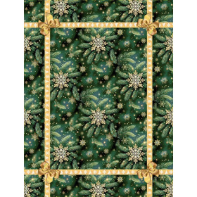 Gobelínové obrusy vianočné Chenille 1435 pretkávané zlatou niťou - 120x140cm Gobelínové obrusy vianočné Chenille 1435 pretkávané zlatou niťou - 120x140cm