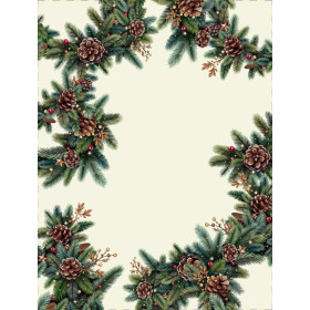 Gobelínové obrusy vianočné Chenille 1442 pretkávané zlatou niťou - 120x140cm Gobelínové obrusy vianočné Chenille 1442 pretkávané zlatou niťou - 120x140cm