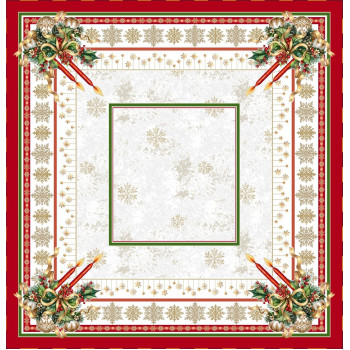 Gobelínové obrusy vianočné Chenille 4114 so zlatou niťou Gobelínové obrusy vianočné Chenille 4114 so zlatou niťou