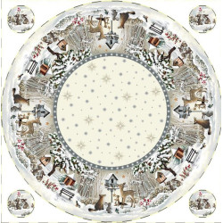 Gobelínové obrusy vianočné kruh 140,180cm