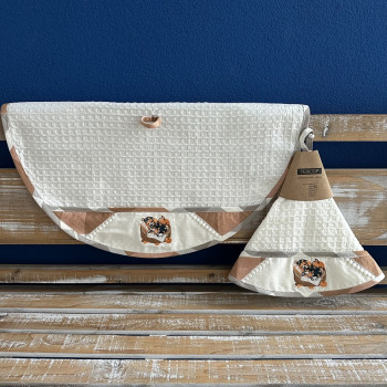 Bavlnený kuchynský uterák kruh 60cm TE 10672