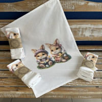 Bavlnené utierky veľkonočné digitálna tlač TE 2026-03