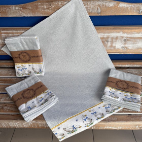 Utierky bavlnené veľkonočné - tkané s bordúrou TE 2026-08