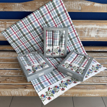Darčekový box utierok s bordúrou v krabičke TE 2602