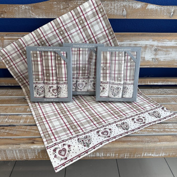 Darčekový box utierok s bordúrou v krabičke TE 2606