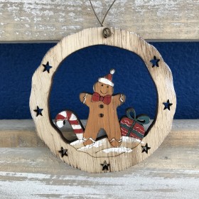 Dekorácie drevené vianočné KH 61430