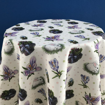 Obrusy teflonové veľkonočné 21/4 na béžovom podklade