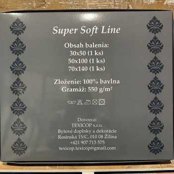 Bavlnené uteráky Super Soft Line - staroružové darčekové balenie