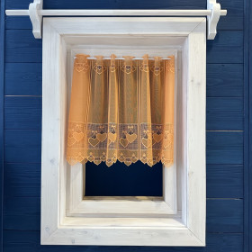 Záclony  v metráži žakarové 330870 pomarančová 45,65,90cm