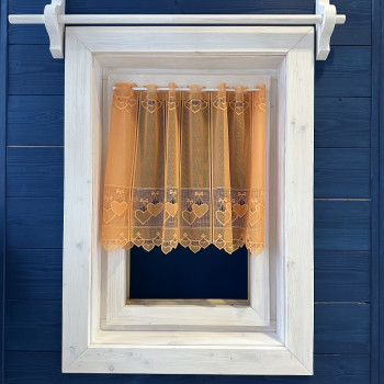 Záclony  v metráži žakarové 330870 pomarančová 45,65,90cm