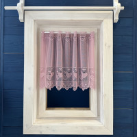 Záclony  v metráži žakarové 330870 staroružová 45,65,90cm