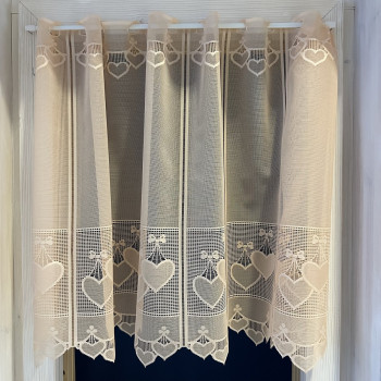 Záclony  v metráži žakarové 330870 marhulová 45,65,90cm